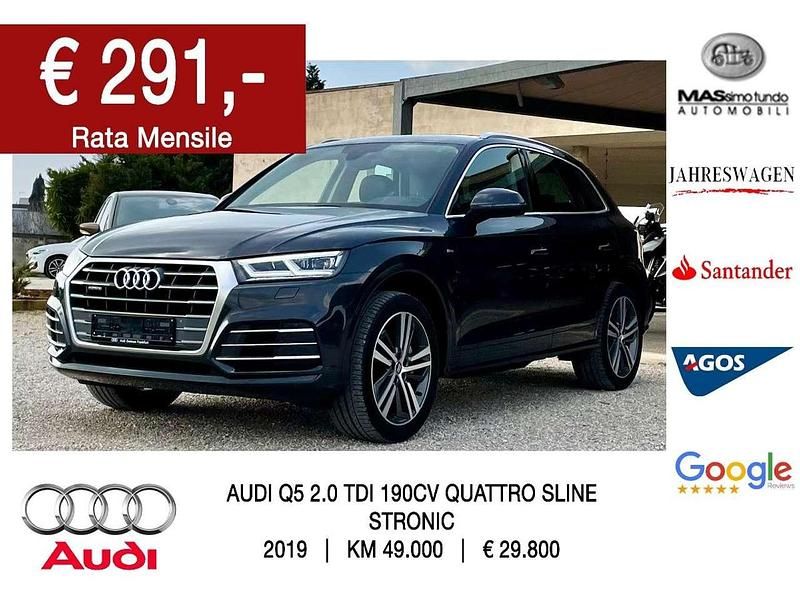 Grigio Usata 2018 Audi Q5 S-line plus SUV | 29.800 € (Super prezzo) - Immagine 1/4