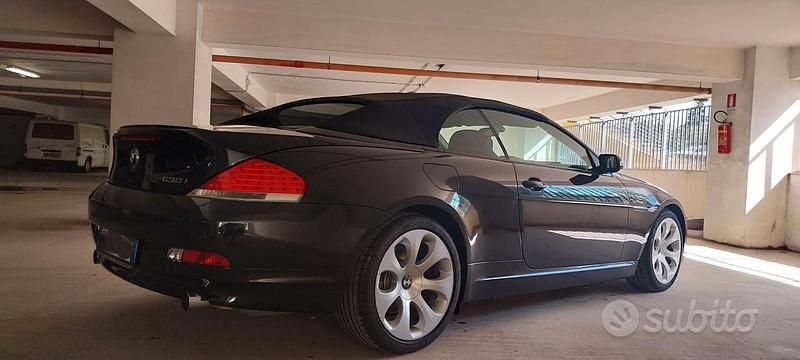 Usata BMW 630 Cabriolet Sport Line 272 CV (200 kW) 2007 Nero Cabrio