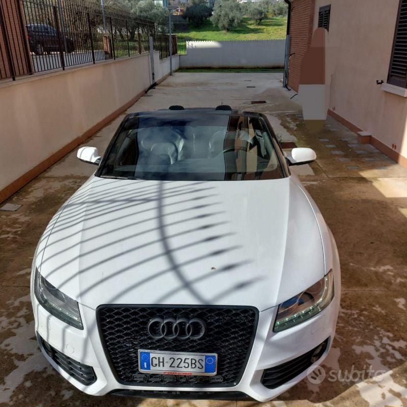 Bianco Usata 2011 Audi A5 Cabriolet Cabrio | 13.100 € - Immagine 1/4