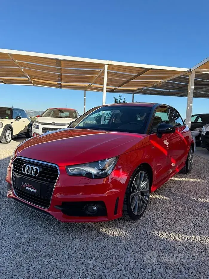 Usata Audi A1 S-Line 90 CV (66 kW) 2013 Rosso Utilitaria