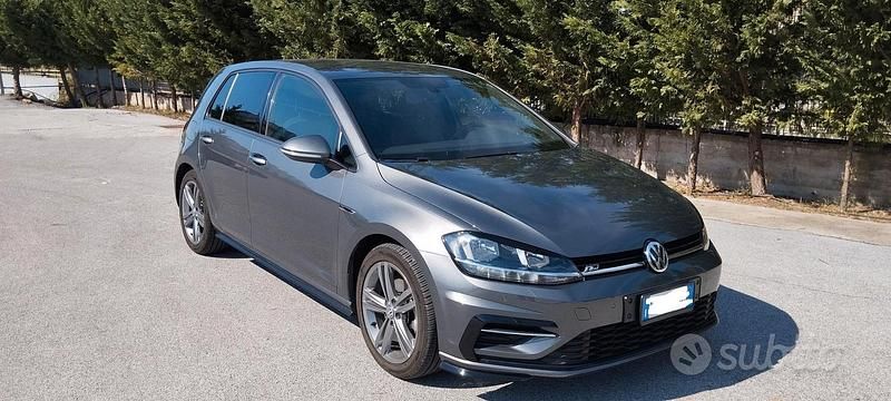 Usata VW Golf VII R-line 150 CV (110 kW) 2019 Grigio Berlina