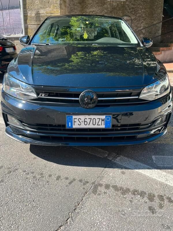 Usata VW Polo R-line 95 CV (69 kW) 2018 Nero Berlina