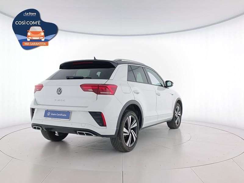 Usata VW T-Roc R-line Plus 116 CV (85 kW) 2025 Pure white nero SUV