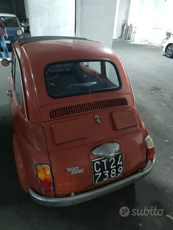 Usata Fiat 500 1970 Rosso Utilitaria