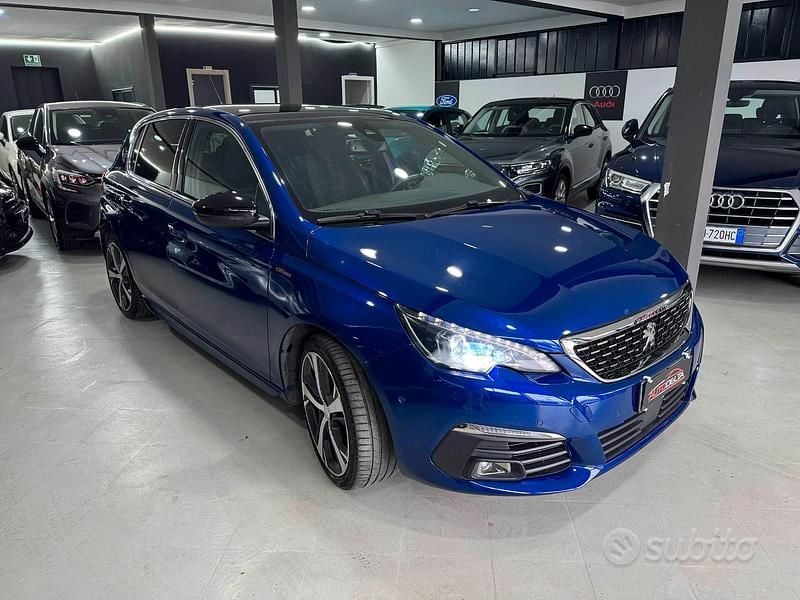 Usata Peugeot 308 GT-line 131 CV (96 kW) 2018 Blu Berlina