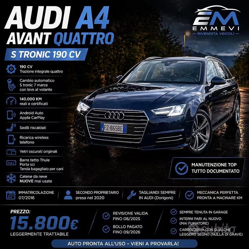 Usata Audi A4 Comfort 190 CV (139 kW) 2016 Station wagon