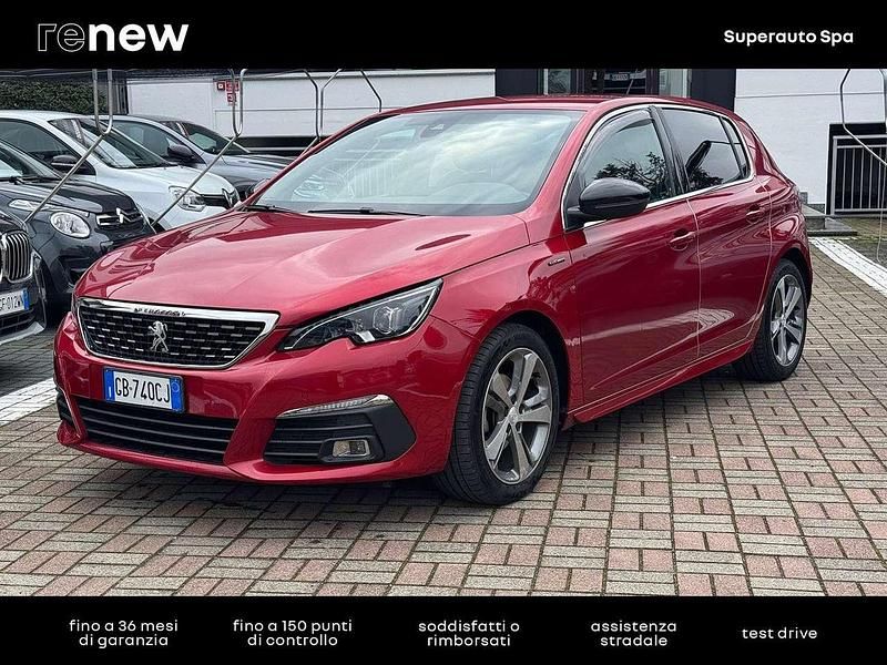 Usata Peugeot 308 GT-line 131 CV (96 kW) 2020 Rosso Utilitaria