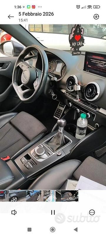 Usata Audi A3 S-Line 150 CV (110 kW) 2018 Grigio Berlina