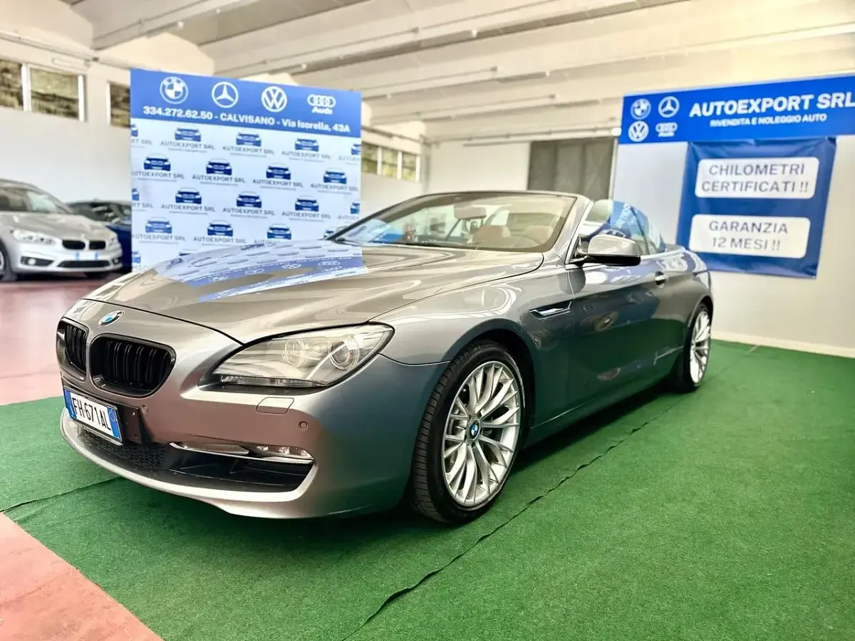 Usata BMW 640 312 CV (229 kW) 2013 Argento Coupé