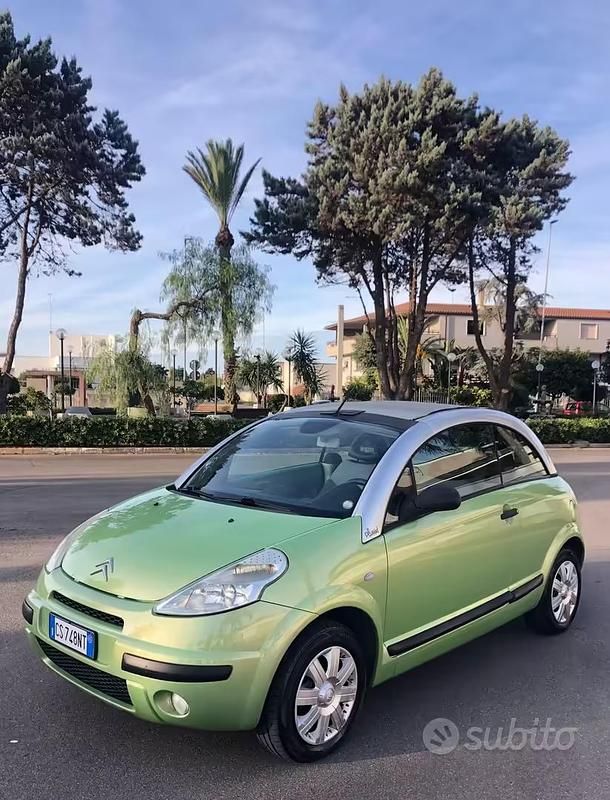 Usata Citroën C3 Pluriel 73 CV (53 kW) 2005 Verde Cabrio
