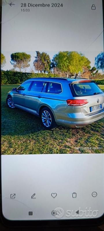 Usata VW Passat 150 CV (110 kW) 2015 Grigio Station wagon