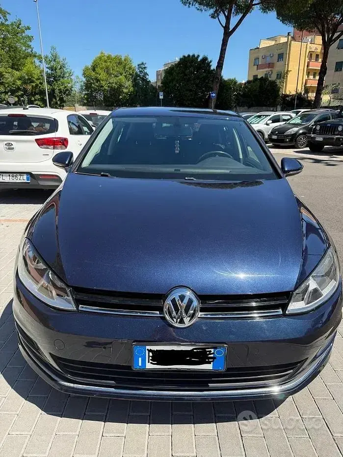 Usata VW Golf VII 105 CV (77 kW) 2016 Blu Berlina