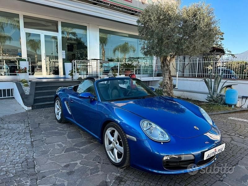 Usata Porsche Boxster 240 CV (176 kW) 2008 Blu Cabrio