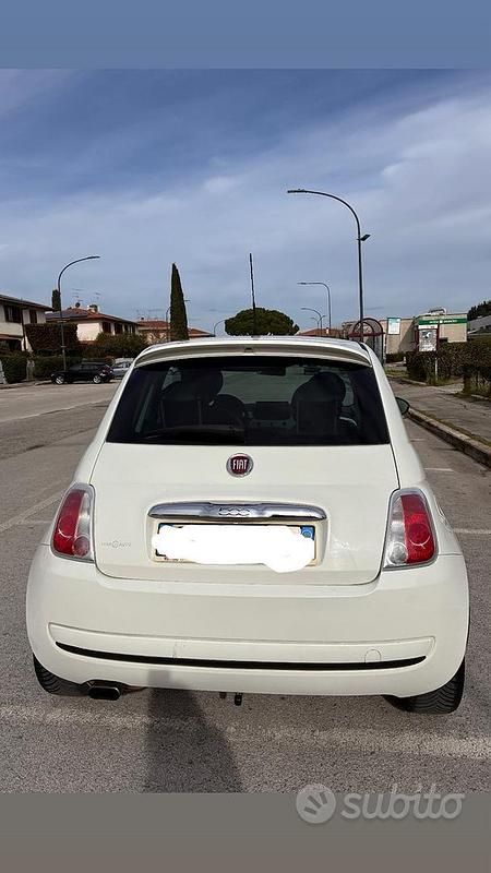 Usata Fiat 500 75 CV (55 kW) 2010 Bianco Berlina
