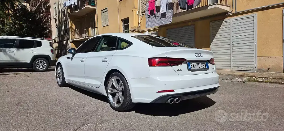 Usata Audi A5 190 CV (139 kW) 2017 Bianco Coupé
