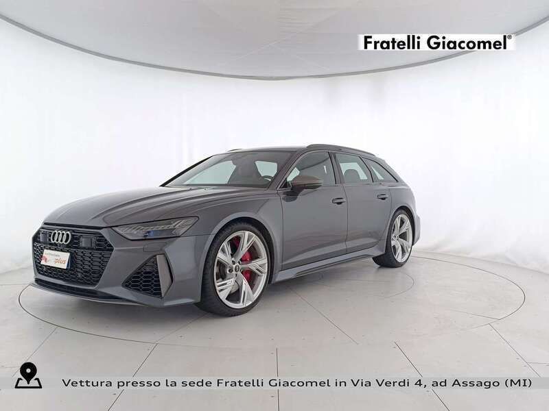 Grigio daytona perlato Usata 2023 Audi RS6 Performance Station wagon | 99.900 € - Immagine 1/4
