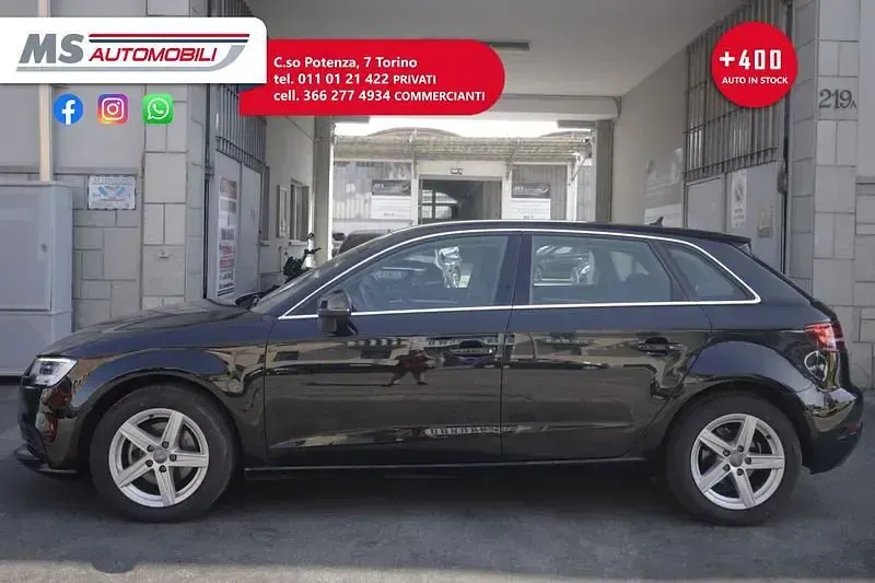 Usata Audi A3 Sportback Admired 110 CV (80 kW) 2018 Nero Utilitaria