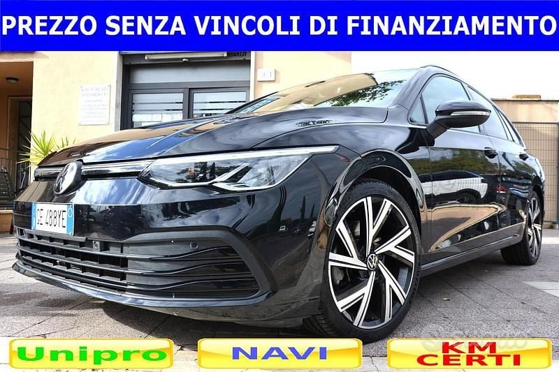 Usata VW Golf VIII 150 CV (110 kW) 2021 Nero Station wagon