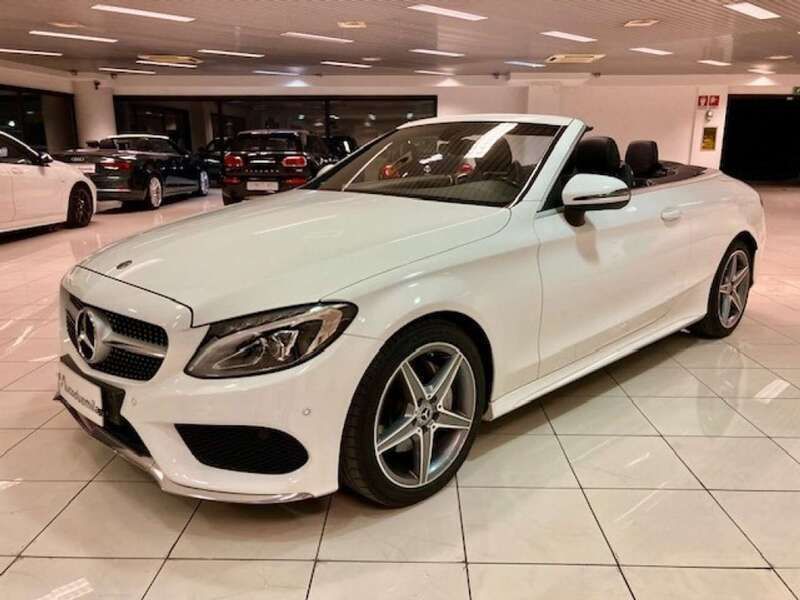 Usata Mercedes C180 Premium 156 CV (114 kW) 2018 Bianco Cabrio