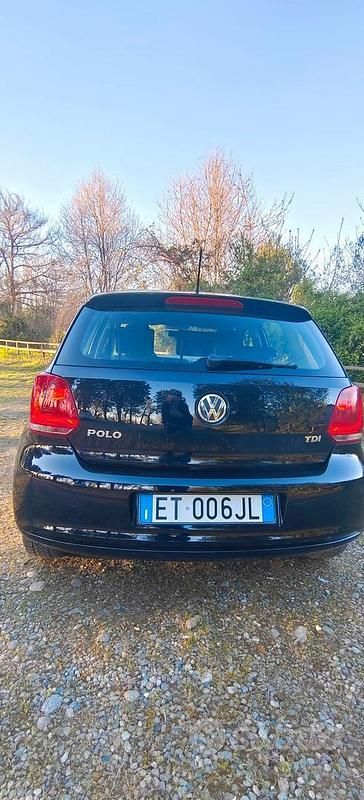 Usata VW Polo Trendline 75 CV (55 kW) 2012 Nero Utilitaria