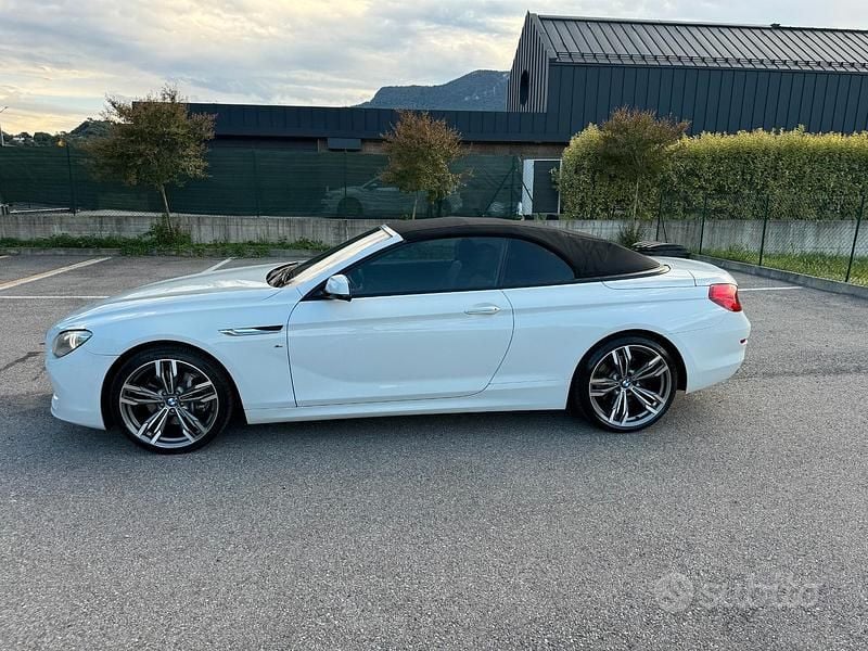 Usata BMW 640 Cabriolet 313 CV (230 kW) 2013 Bianco Cabrio