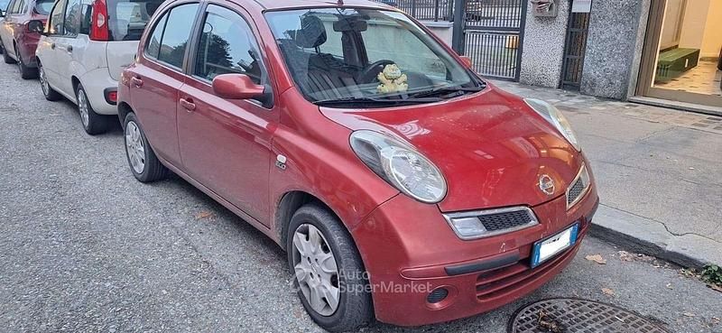Usata Nissan Micra 79 CV (58 kW) 2009 Rosso Utilitaria