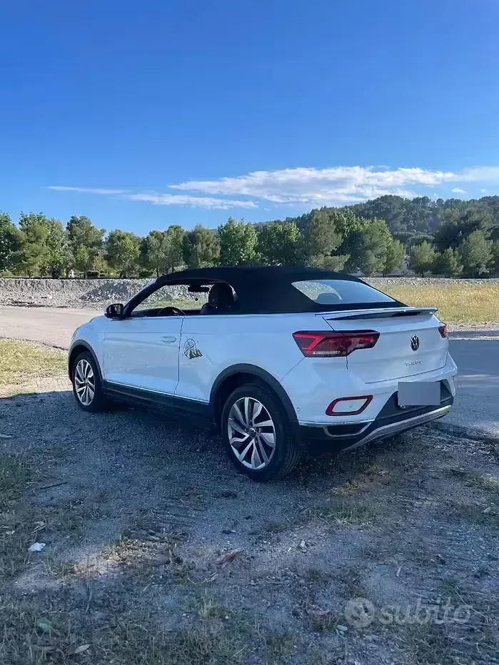 Usata VW T-Roc Cabriolet Style 110 CV (80 kW) 2022 Bianco Cabrio