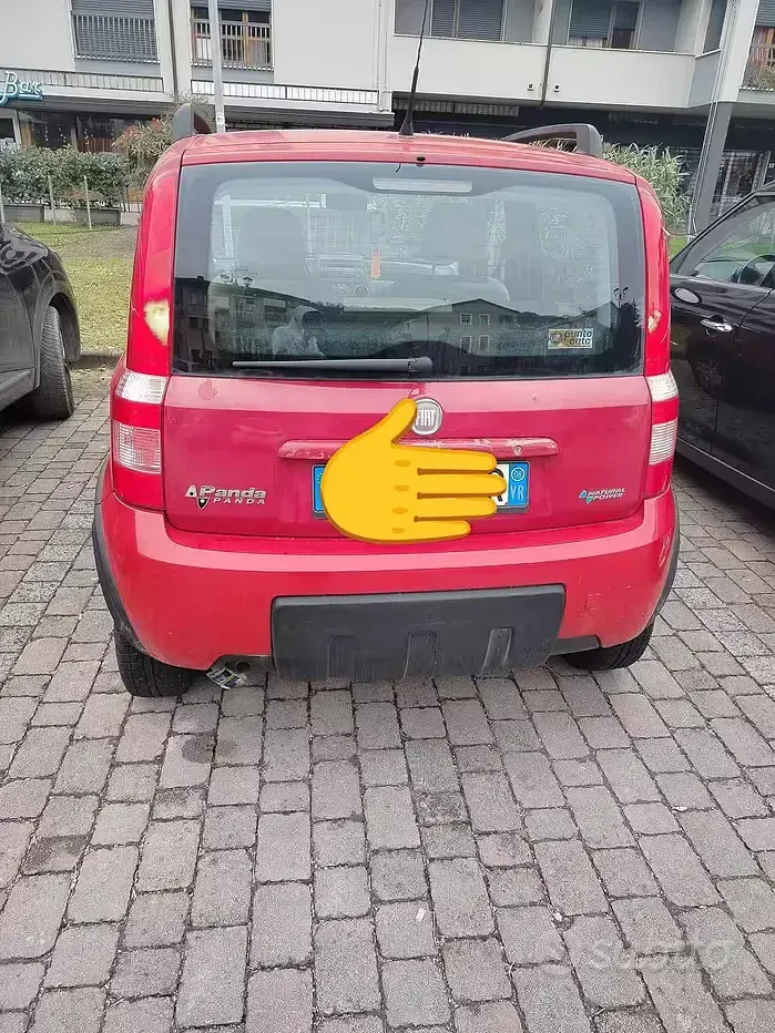 Usata Fiat Panda 2008 Rosso Utilitaria