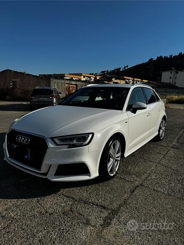 Usata Audi A3 S-Line 116 CV (85 kW) 2019 Bianco Berlina