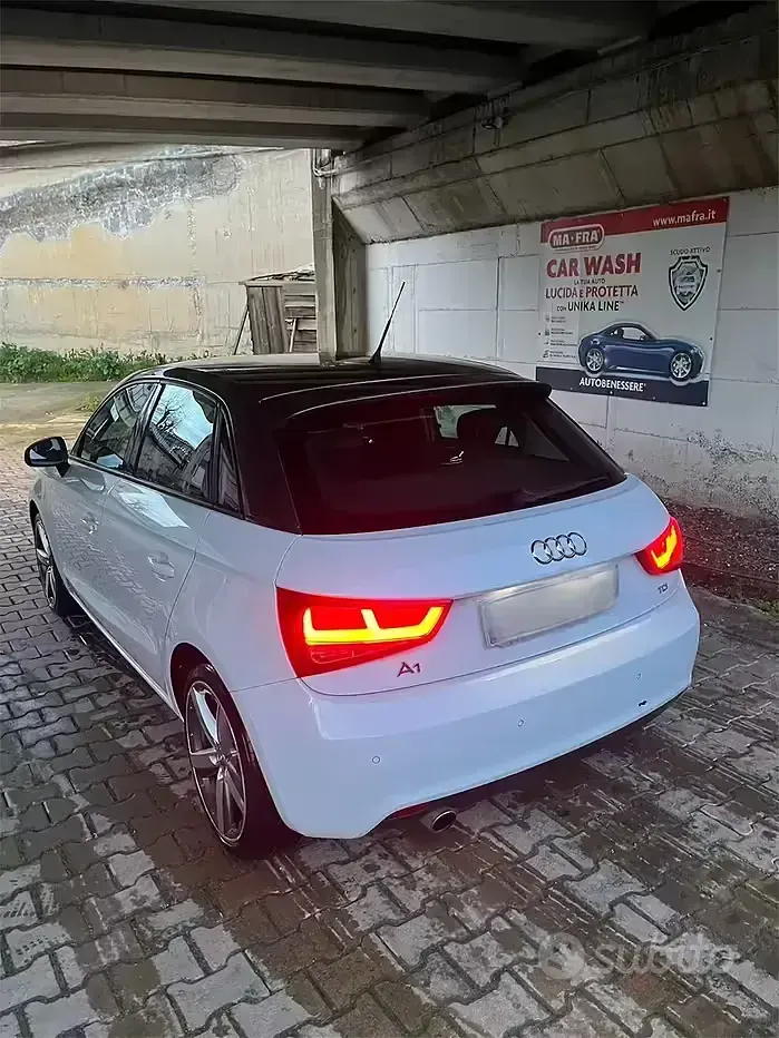 Usata Audi A1 90 CV (66 kW) 2014 Bianco Utilitaria