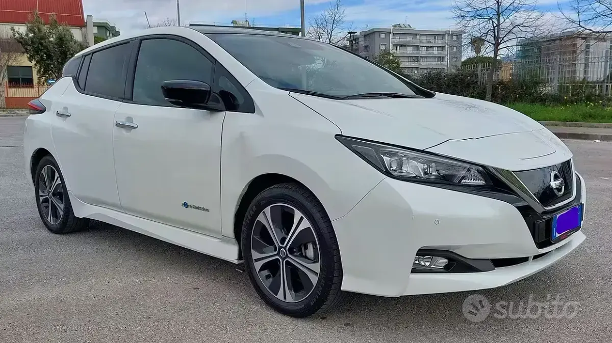 Usata Nissan Leaf 39 kW (54 CV) 2018 Bianco Utilitaria