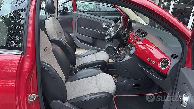 Usata Fiat 500C Lounge 75 CV (55 kW) 2010 Rosso Cabrio