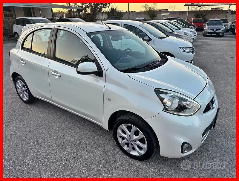 Usata Nissan Micra Tekna 80 CV (58 kW) 2015 Bianco Utilitaria