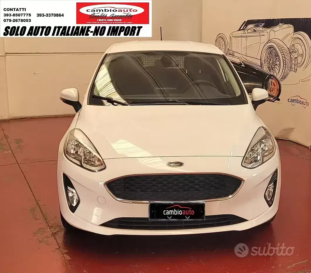 Usata Ford Fiesta Business Edition 86 CV (63 kW) 2019 Bianco Utilitaria