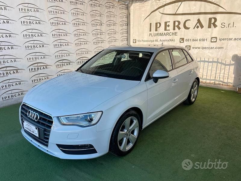 Usata Audi A3 Ambition 110 CV (80 kW) 2015 Bianco Berlina