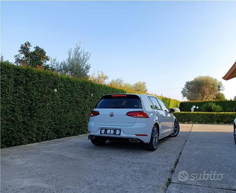 Usata VW Golf VII R-line 2019 Bianco Berlina