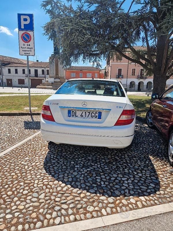 Usata Mercedes C200 2007 Bianco Berlina