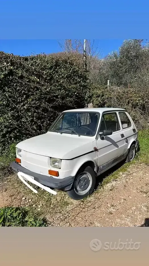 Usata Fiat 126 1986 Bianco Utilitaria