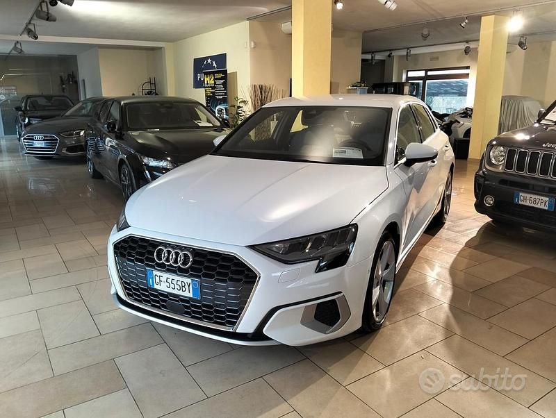 Usata Audi A3 Advanced 149 CV (109 kW) 2021 Bianco Berlina
