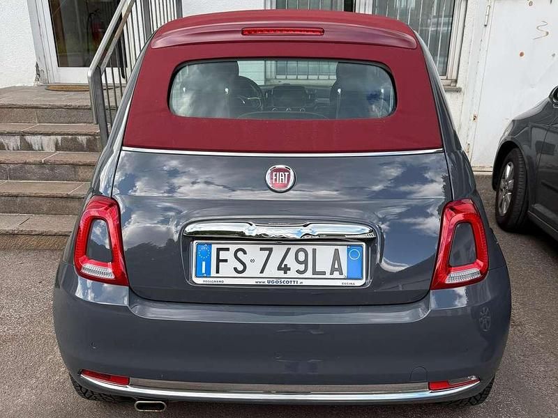 Usata Fiat 500C Lounge 69 CV (50 kW) 2018 Grigio Cabrio