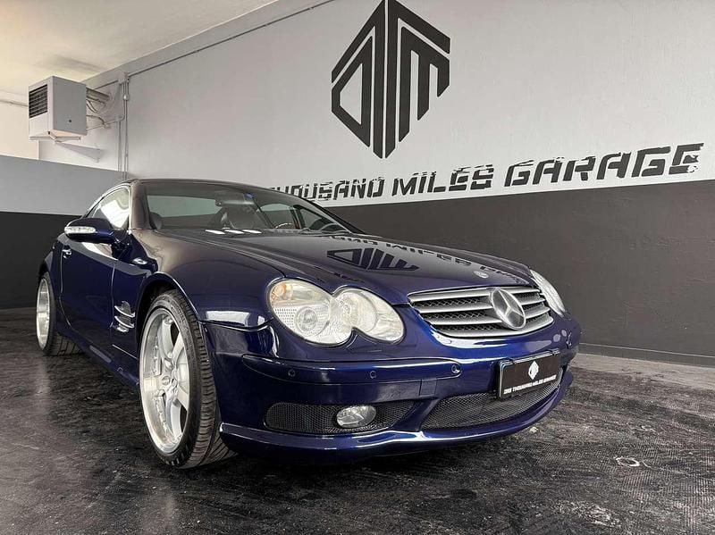 Usata Mercedes SL500 AMG line 306 CV (225 kW) 2003 Midnight blue metallic lack032 Cabrio