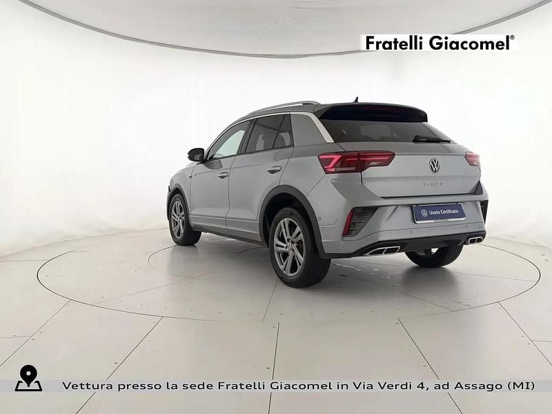 Usata VW T-Roc R-line 110 CV (80 kW) 2023 K2 pyrit silver metallizzato SUV