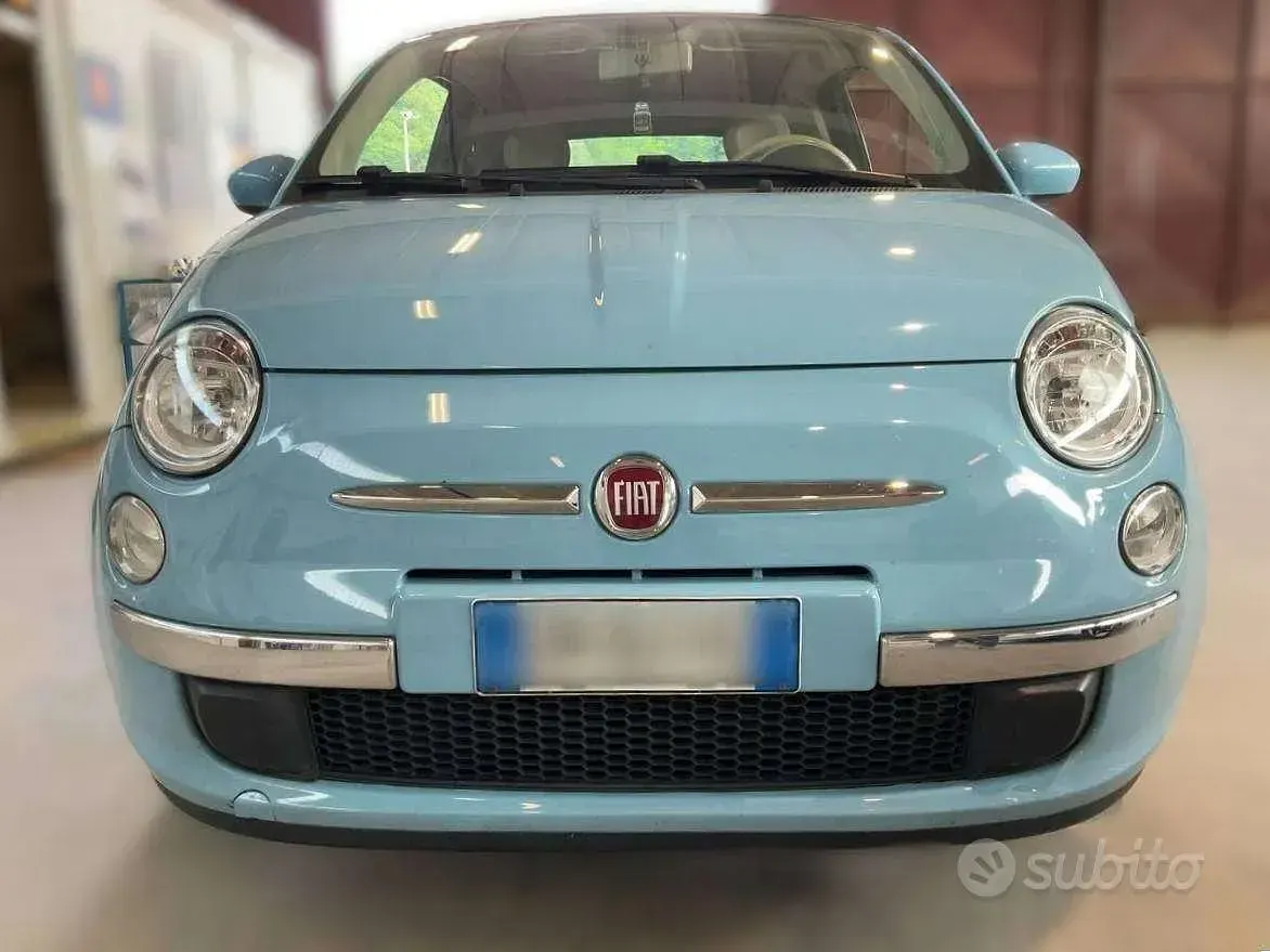 Usata Fiat 500C Lounge 69 CV (50 kW) 2012 Azzurro volare Cabrio