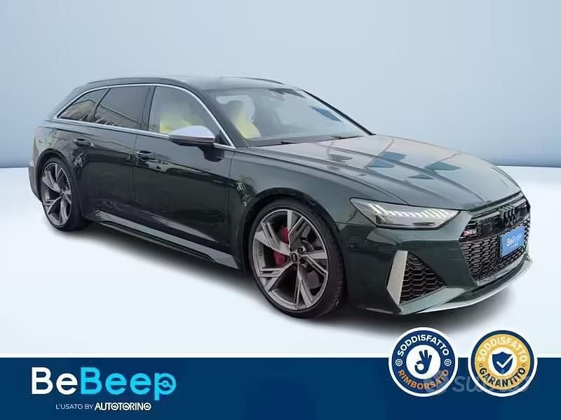 Usata Audi RS6 Comfort 600 CV (441 kW) 2022 Verde metallizzato Station wagon