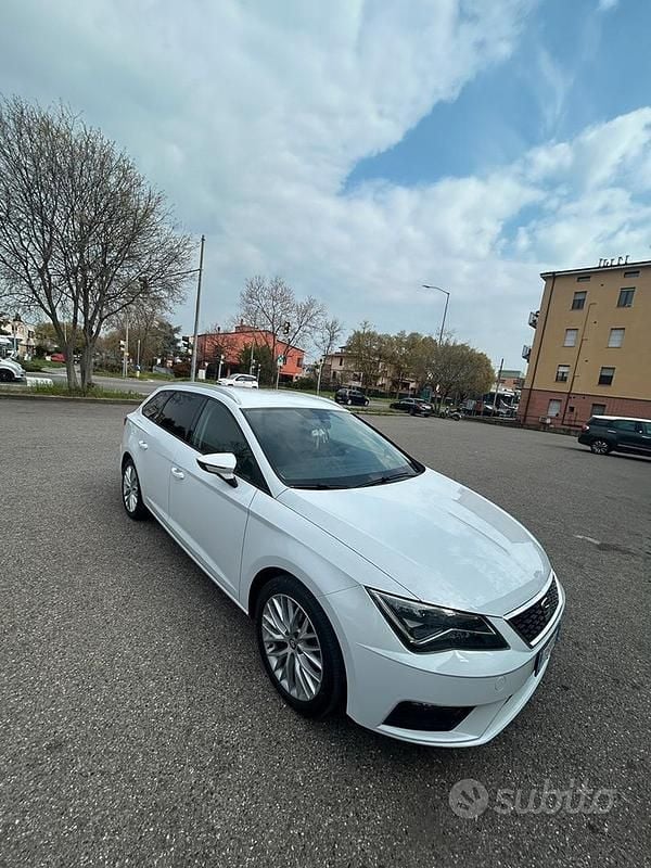 Usata Seat Leon 116 CV (85 kW) 2018 Bianco Station wagon