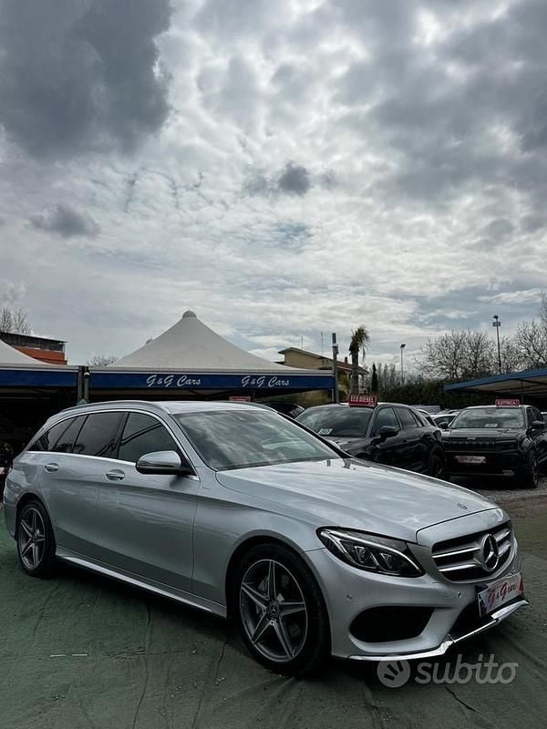 Usata Mercedes C220 Premium 170 CV (125 kW) 2017 Grigio Station wagon
