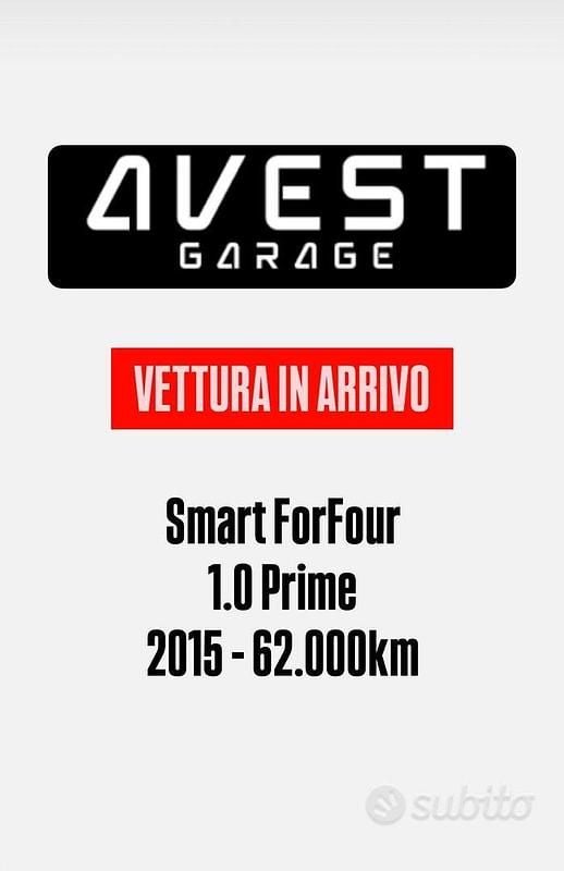 Nero Usata 2015 Smart ForFour Prime Utilitaria | 9500 € (Buon prezzo) - Immagine 1/1