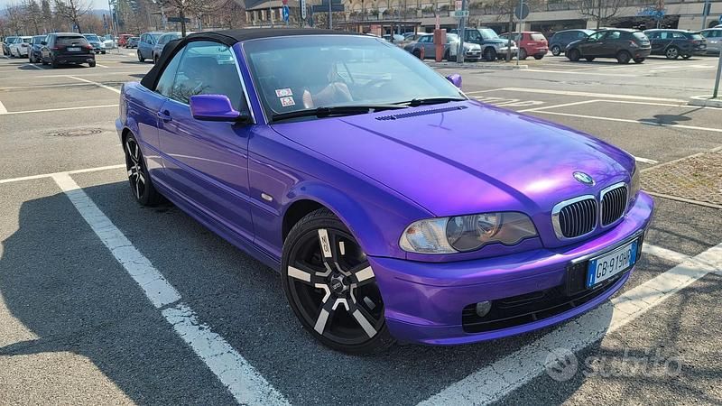 Usata BMW 330 232 CV (170 kW) 2002 Blu Cabrio