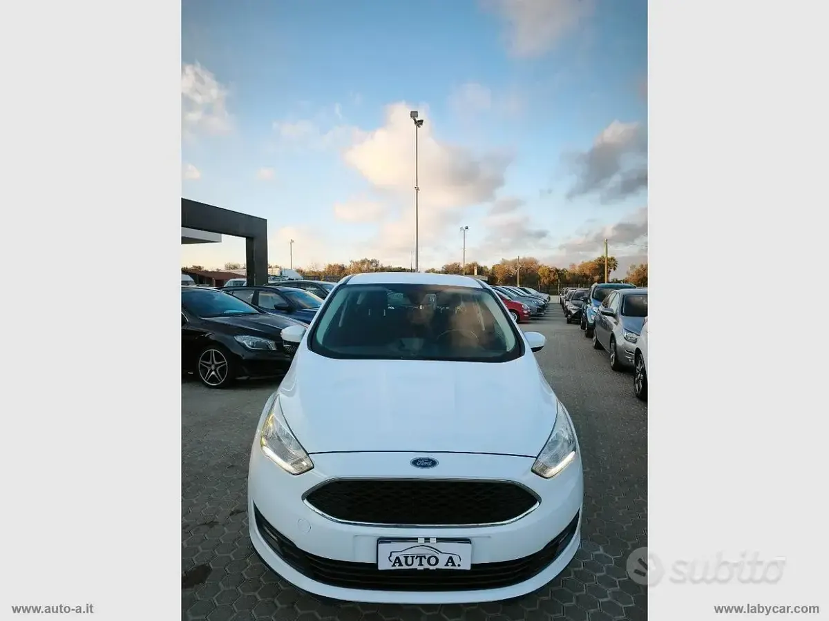 Usata Ford C-MAX Titanium 120 CV (88 kW) 2016 Bianco Monovolume