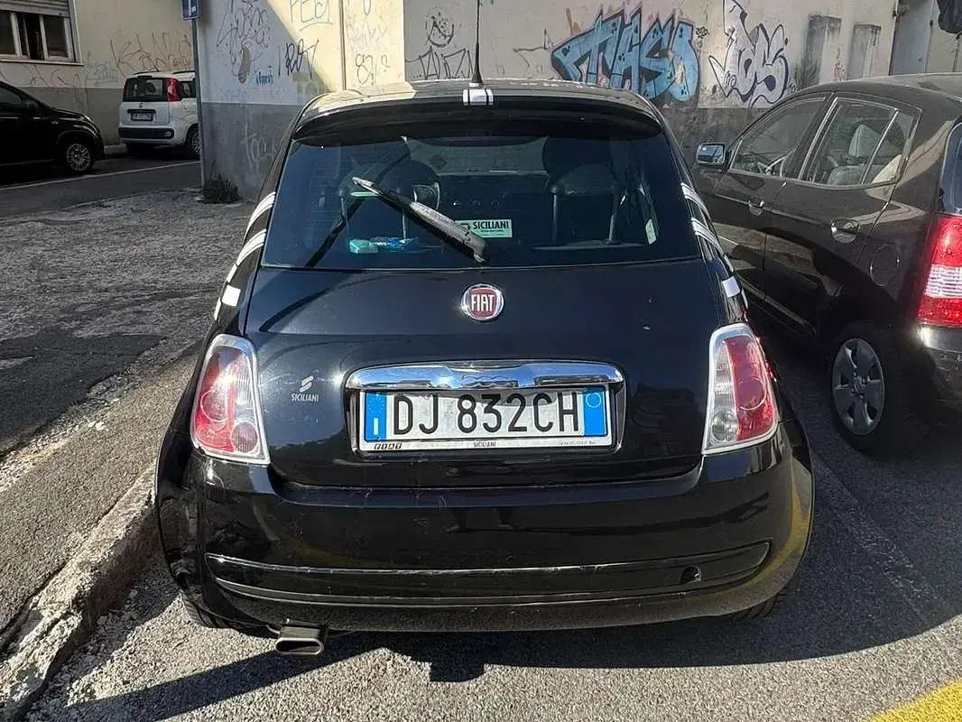 Usata Fiat 500 Pop 101 CV (74 kW) 2007 Nero Utilitaria